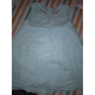 Robe sans manches bleu...