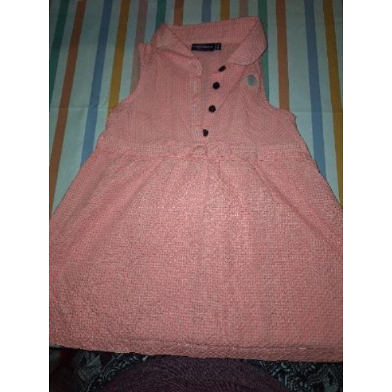 Robe sans manches rose fluo SERGENT MAJOR 24mois 86cm