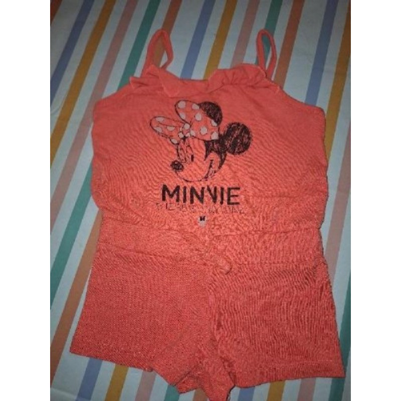 Combieshort débardeur rose Minnie DISNEY 2ans