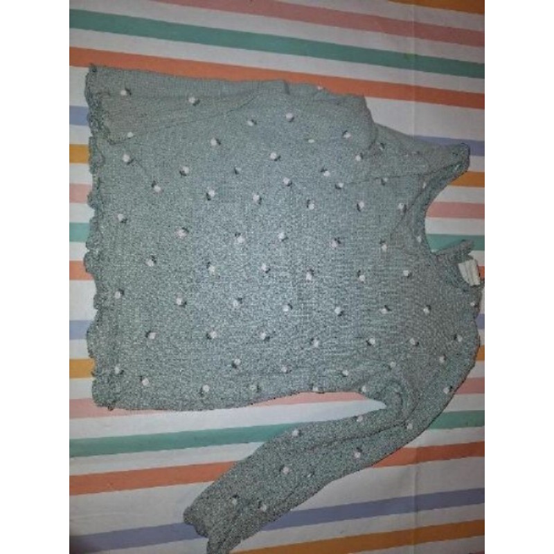 Tee shirt manches longues léger Vert sauge H&M 18mois 86cm 