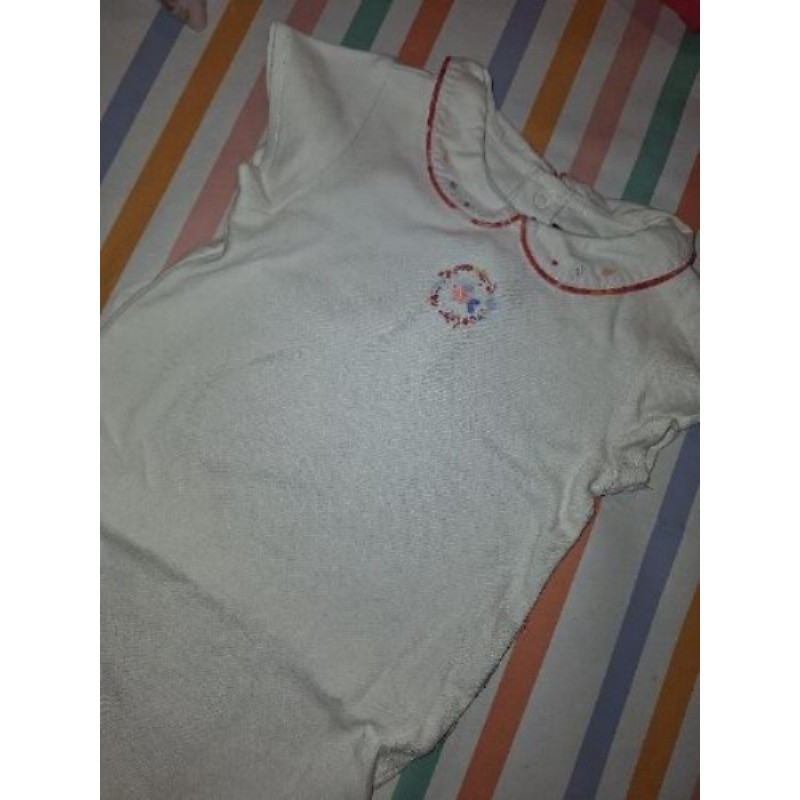 Bodie manches courtes blanc SERGENT MAJOR 24mois 86cm