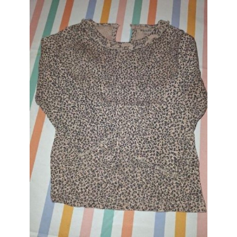 Tee shirt manches longues léger Léopard KIABI 18 mois 77/82cm