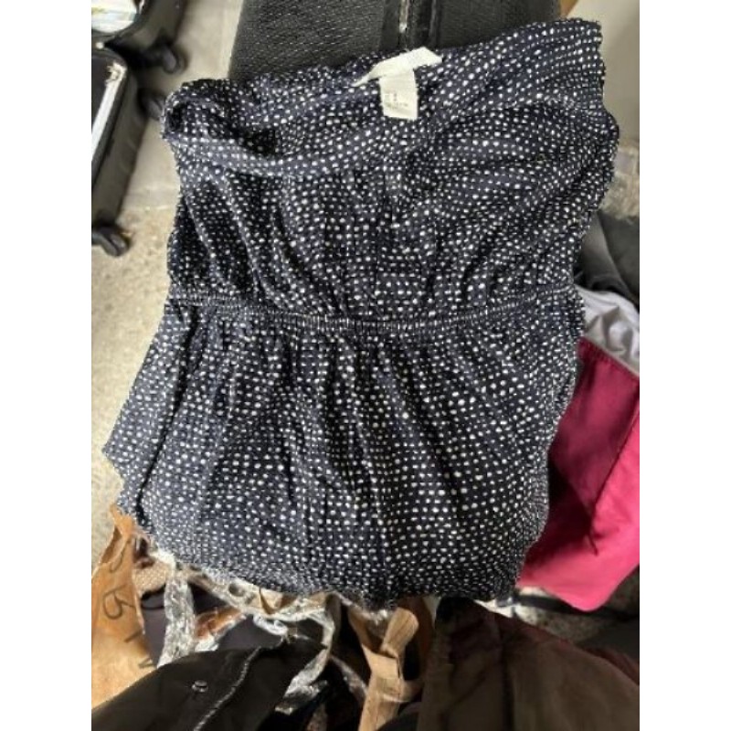 Robe bustier taille M noire à point blanc 