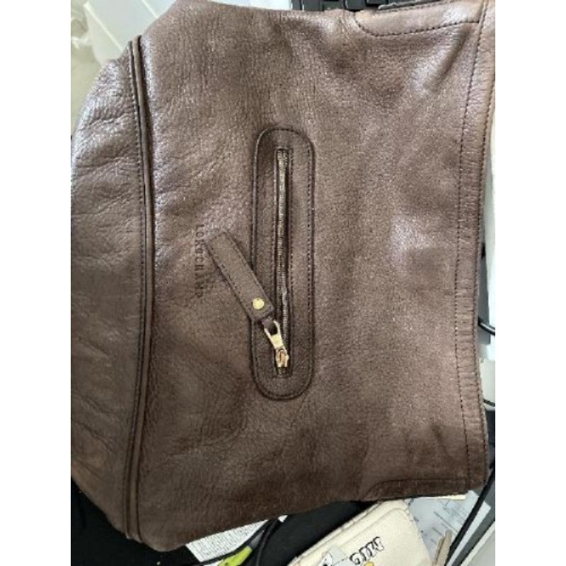 Sac marron cuir long champs 