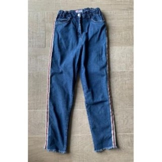 Jean bleu a` bandes...