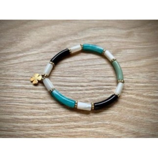 Bracelet  tubes avec nacre...