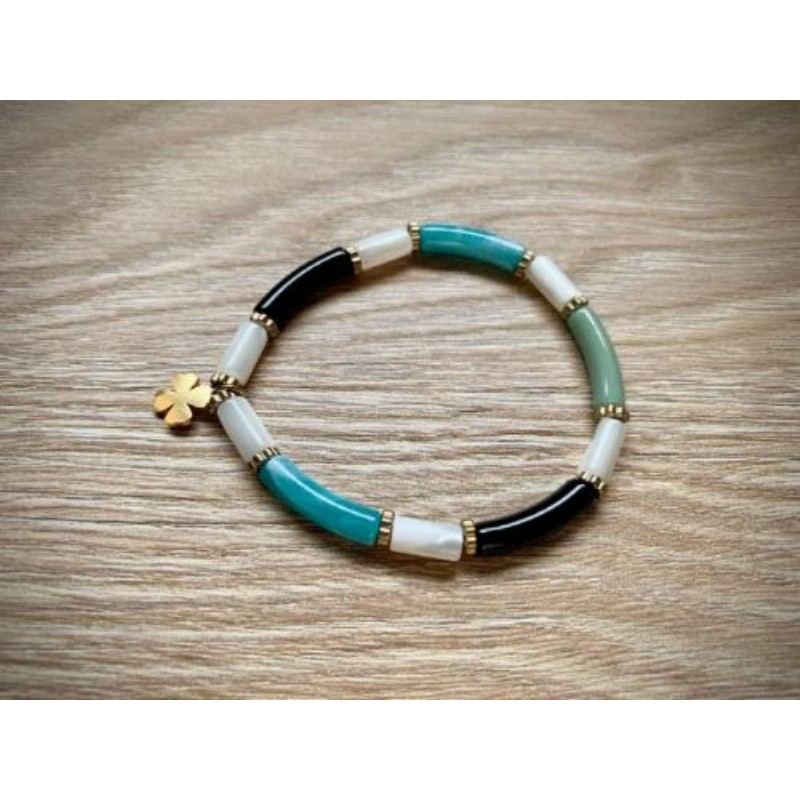 Bracelet  tubes avec nacre - neuf