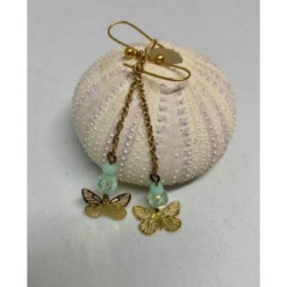 Boucles d'oreiles dore´es...