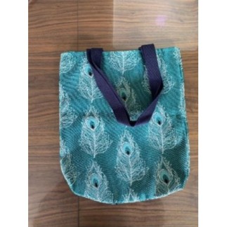 Tote bag neuf plumes de paon
