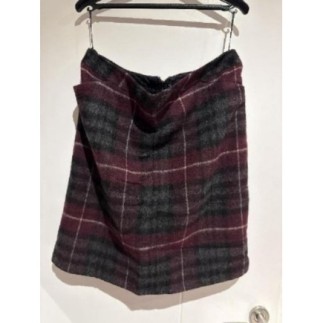Jupe à carreaux violet et...
