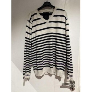 Pull à rayures noir femme...