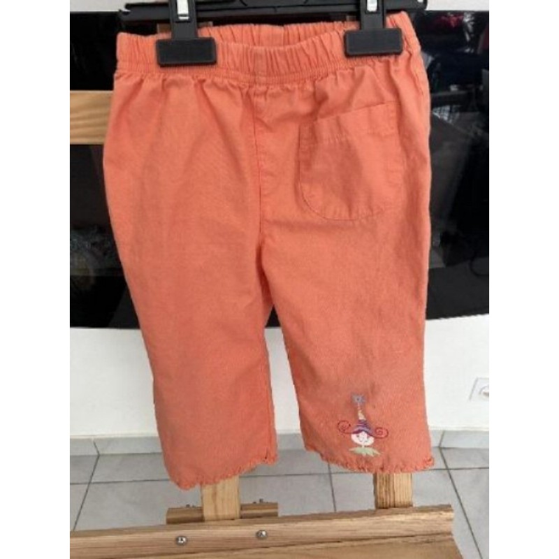 Pantalon couleur pêche - 18 mois 