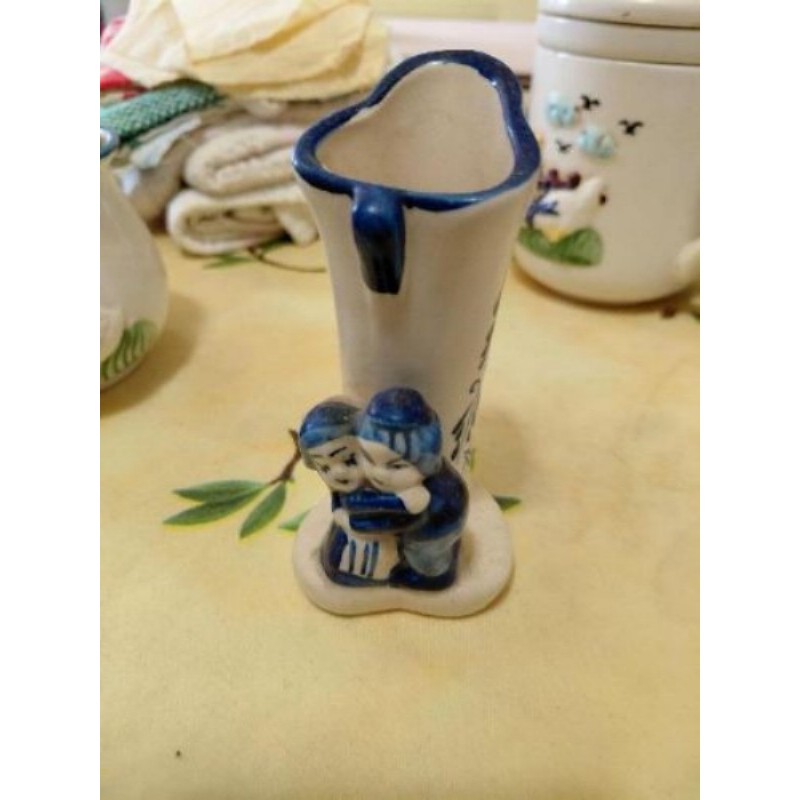 Authentique petit Vase Delft Bleu (Main)
