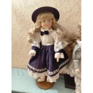 Poupée de collection en porcelaine - Style rétro / romantique