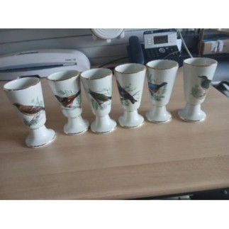 Lot de 6 mazagrans porcelaine 