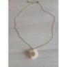 Collier pivoine artisanal 
