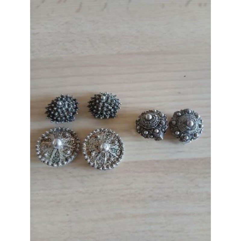 Paire BO clips argent anciennes 