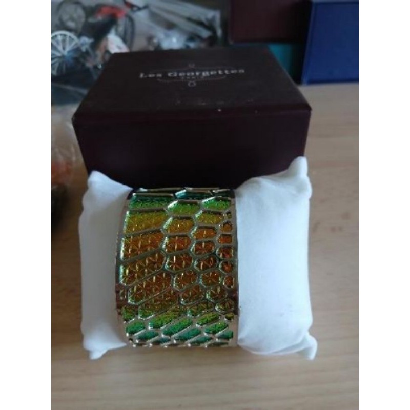 Manchette argentée les georgettes holographique 