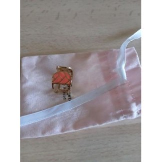 Bague dorée corail les...