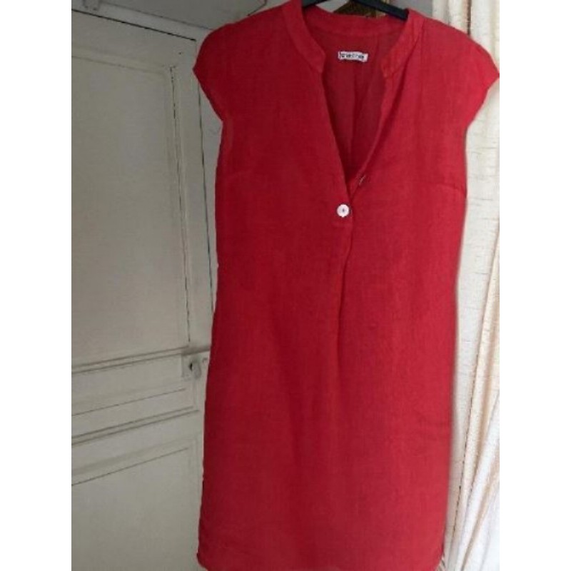 Robe rouge lin RENATO BENE TAILLE 40