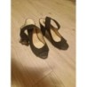 Chaussures noires cuir daim taille 38