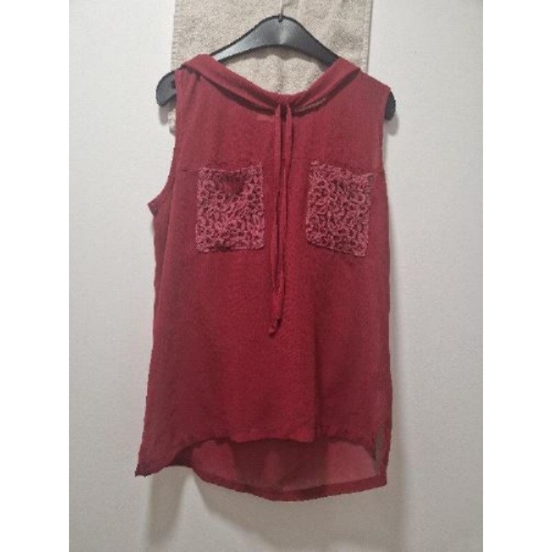 Chemisier Lynn Adler bordeaux taille S 