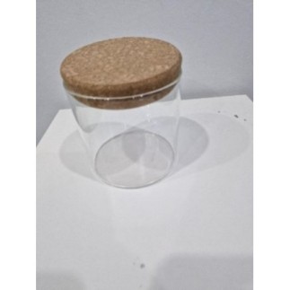 Pot en verre couvercle liège 