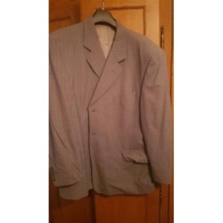 Costume Bruno St Hilaire, gris rayé. Pant taille 56,  veste taille 60.