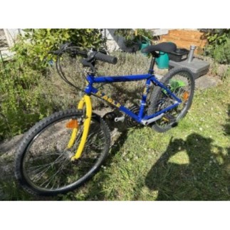 VÉLO VTT BLEU RÉVISÉ AVEC SELLE NEUVE