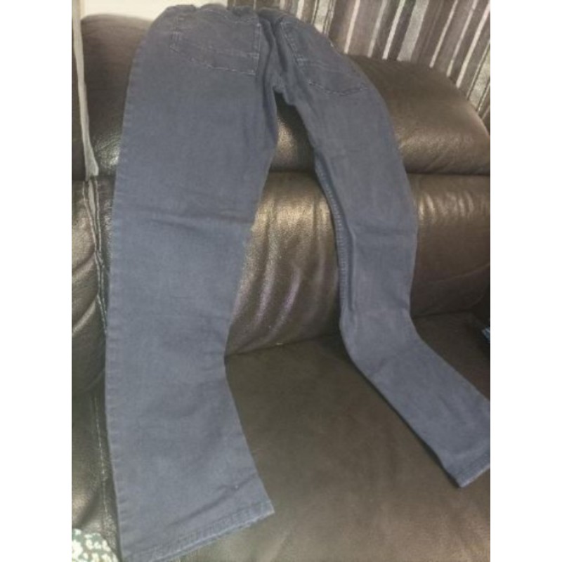 Pantalon OKAIDI Modèle REGULAR en toile bleu marine QUASI NEUF garçon 12 ans 152 cm