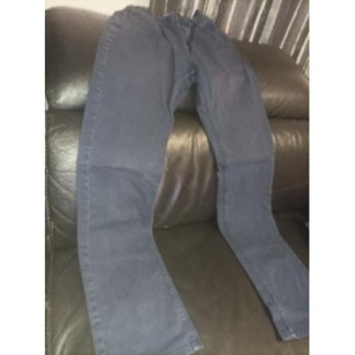 Pantalon OKAIDI Modèle REGULAR en toile bleu marine QUASI NEUF garçon 12 ans 152 cm