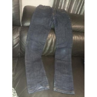 Jean REDSKINS bleu stone foncé cartonné 12 ans garcon QUASI NEUF 