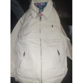 Veste en toile beige POLO RALPH  LAUREN QUASI NEUVE pour garçon de 5 ans 