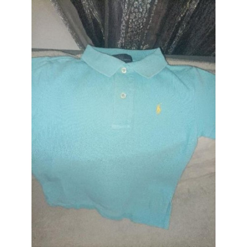 POLO RALPH LAUREN bleu turquoise clair garçon 4 ans TRES BON ETAT