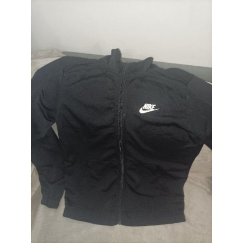 Haut de jogging garçon noir NIKE 147/158 CM garçon à fermeture BON ETAT 