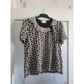 T-shirt noir doublure...