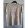 T-shirt beige taille L