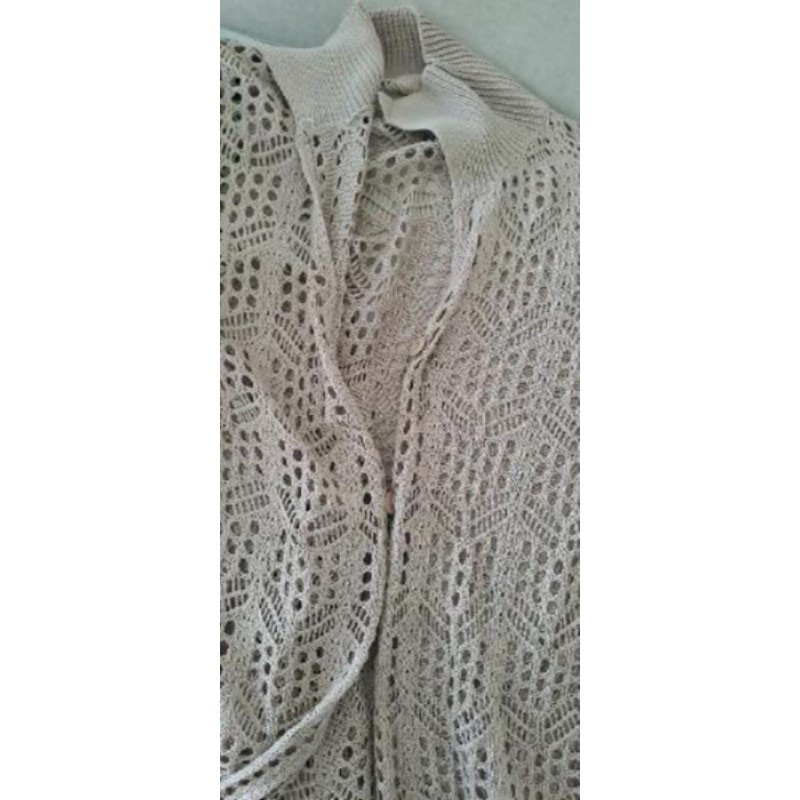 Gilet ajouré beige S/M