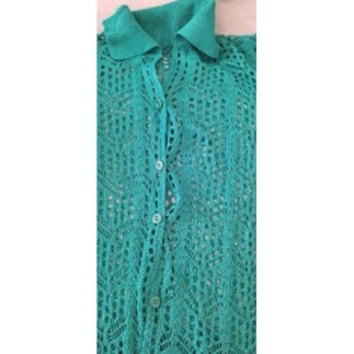 Gilet ajouré vert S/M