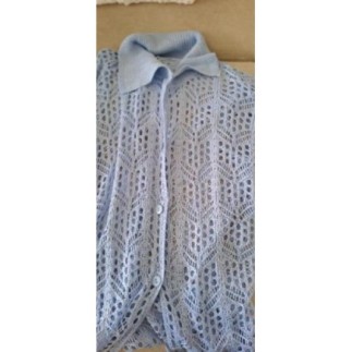 Gilet ajouré lilas S/M