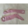 Chaussettes hautes Little Celebebs 6-8ans rose, pompons blancs