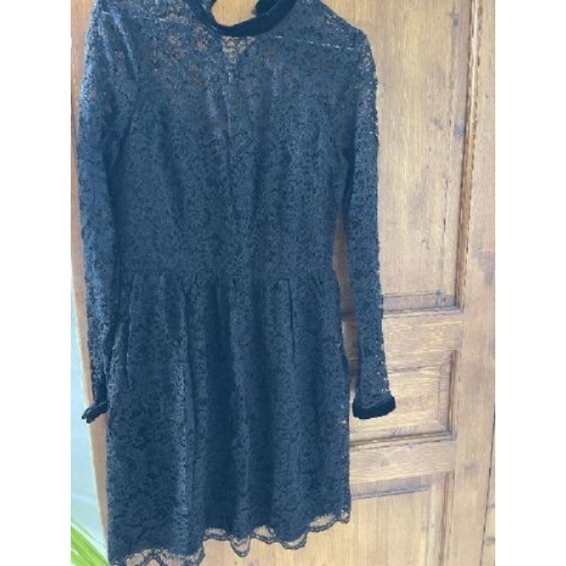 Robe noire dentelle Nafnaf t 38