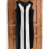 Robe noire avec bande blanche 123 taille 40 