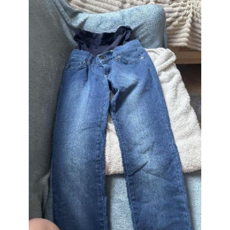 jean bleu de maternité « envie de fraise » taille 36