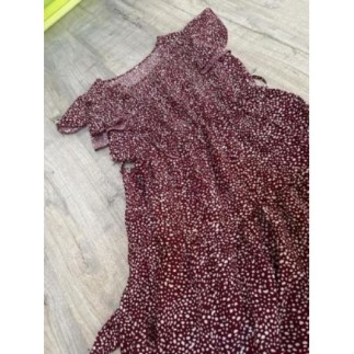 robe d’été bordeaux taille s 