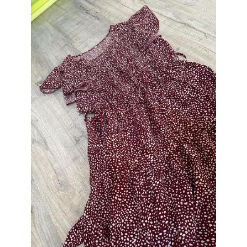 robe d’été bordeaux taille s 