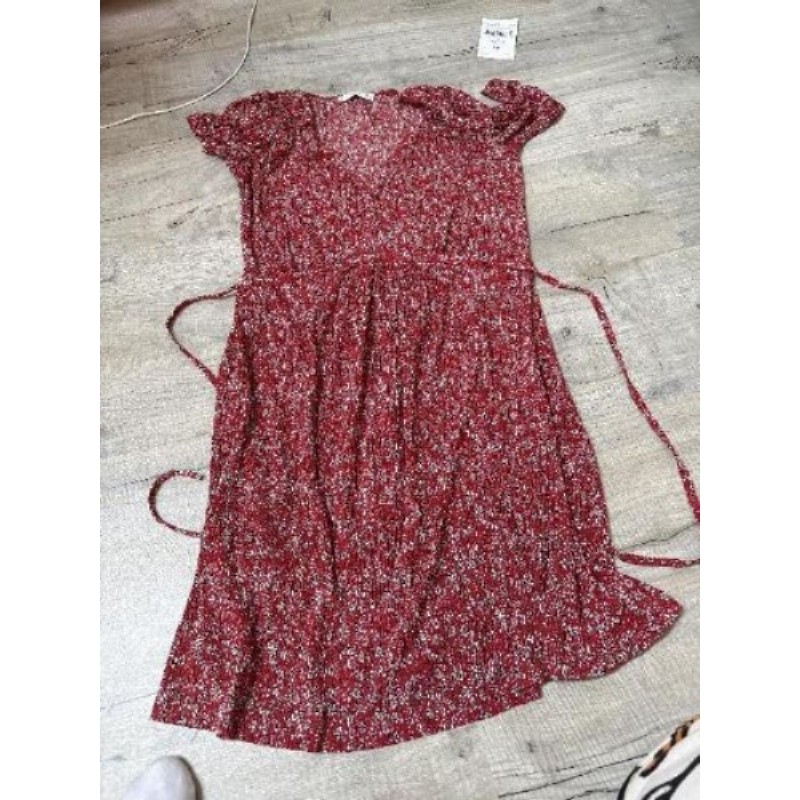 robe mango rouge taille s