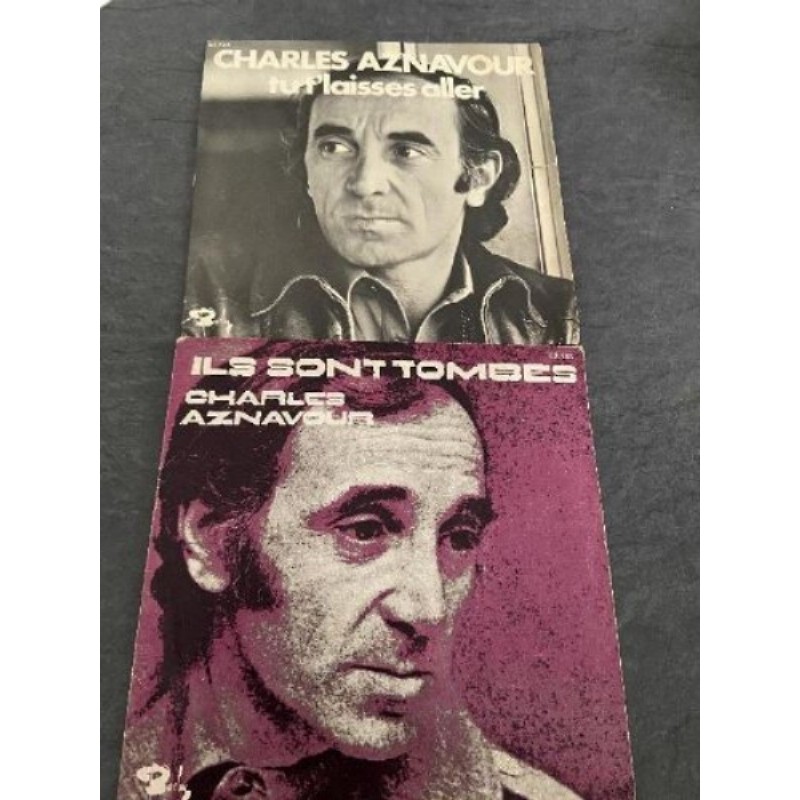 Lot de 2 vinylesCharles Aznavour