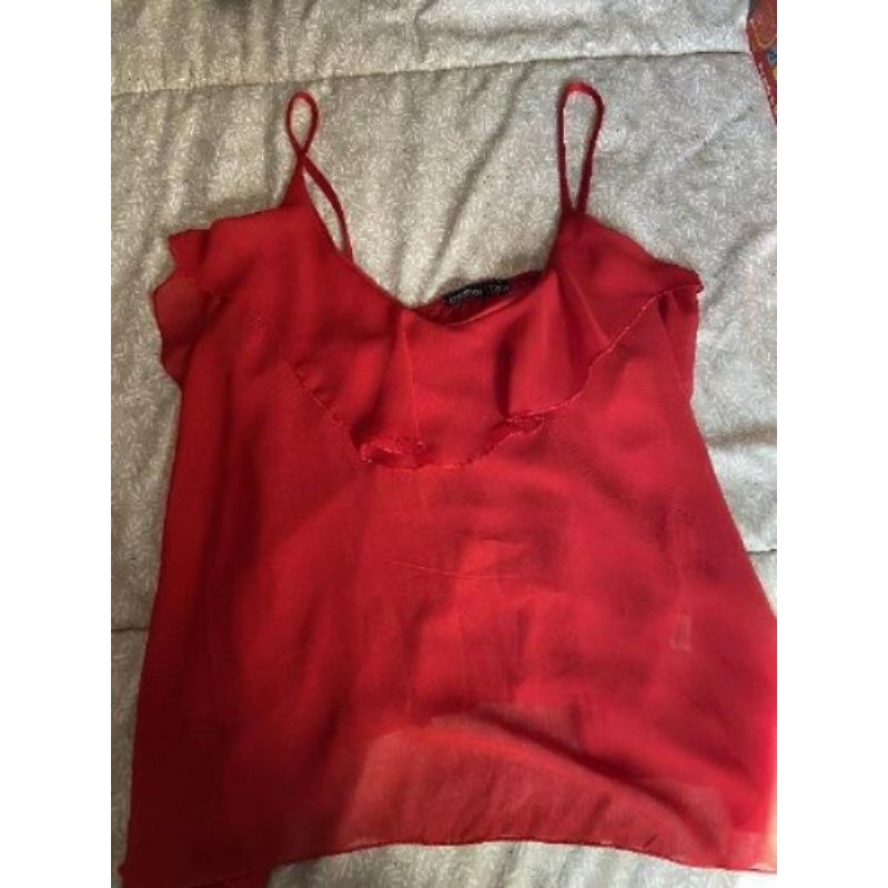 Tunique rouge Boohoo taille 44