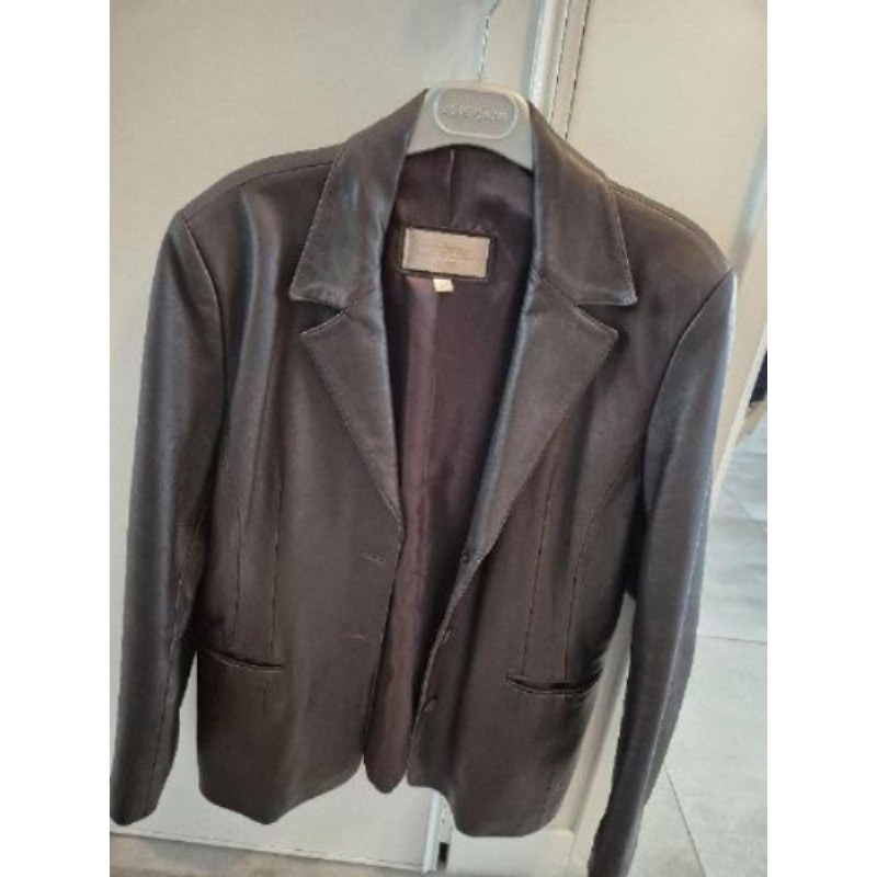 Blazer cuir marron taille 44